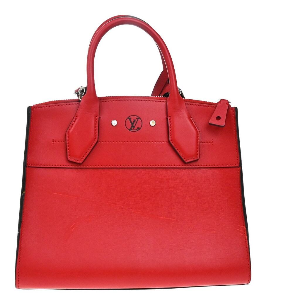 Louis Vuitton Leather City Steamer Handbag Red - Picture 2 of 6